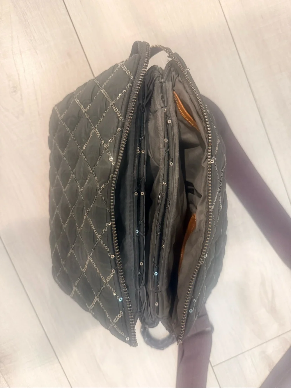 MZ Wallace Madison Sequins Quilted Crossbody Bag.